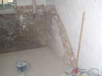 Nanocement Kellertrockenlegung und Sanierung Görlitz - Deutschland, Kellertrockenlegung von Innen, Negativtrockenlegung